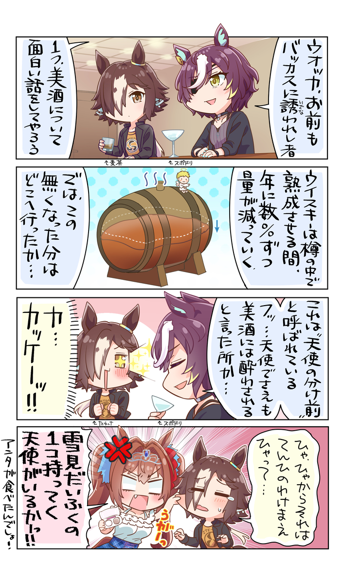 This is a pixiv picture whose title is 天使の分け前.