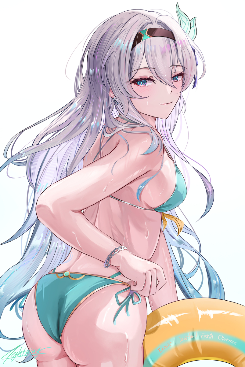 This is a pixiv picture whose title is 水着ホタル.