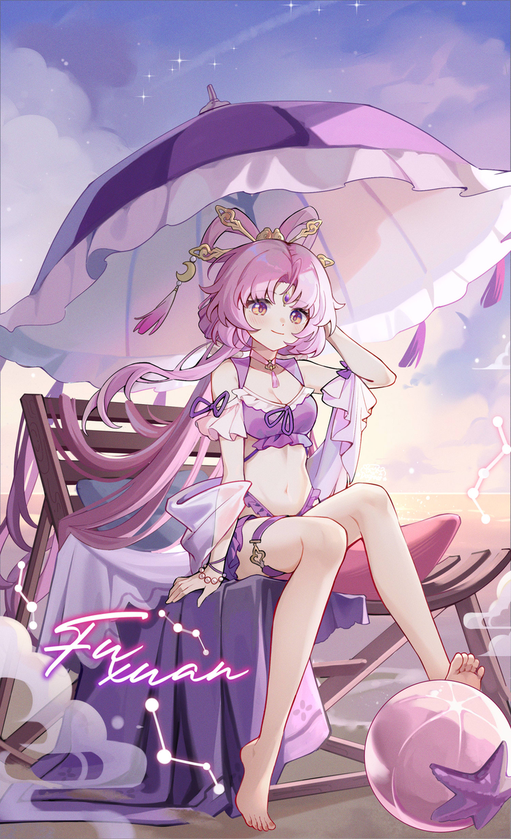This is a pixiv picture whose title is 陪太卜海边度假~.
