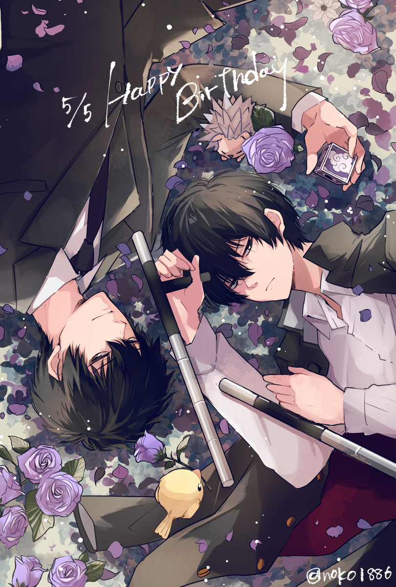 This is a pixiv picture whose title is 雲雀恭弥誕生祭2024.