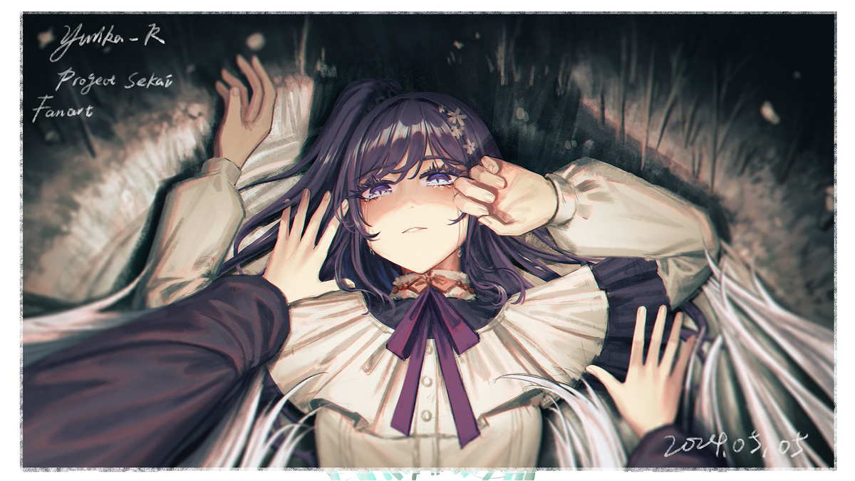 This is a pixiv picture whose title is 暗い雪の中で.