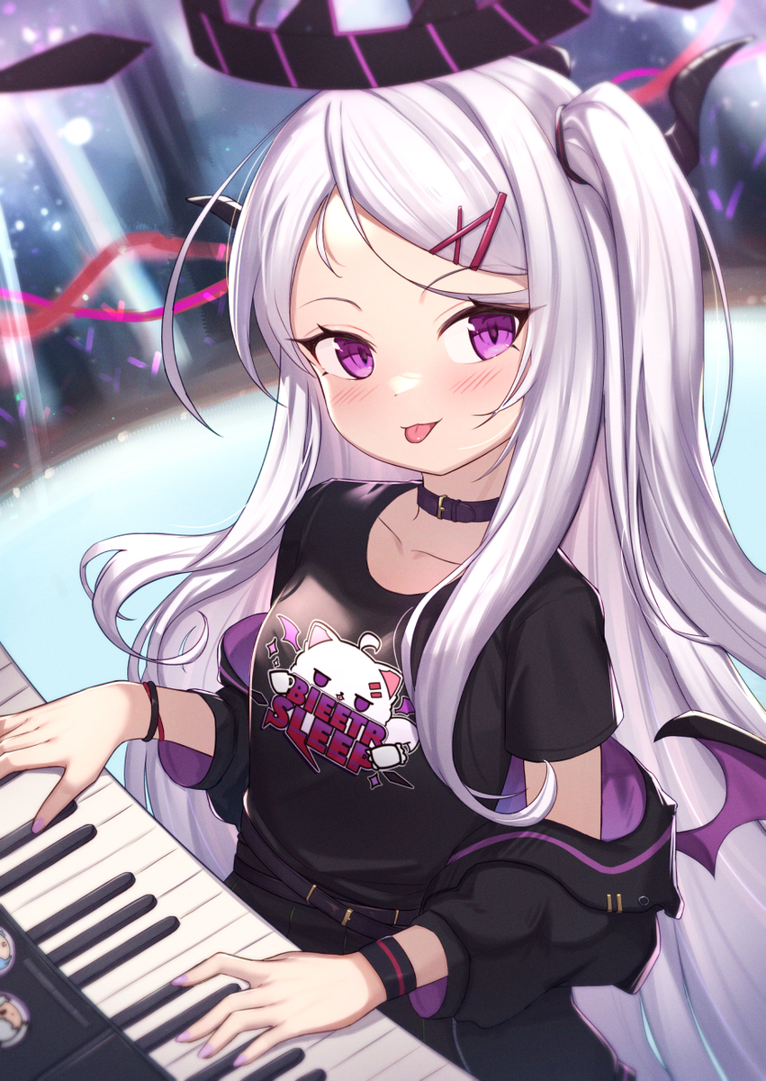 This is a pixiv picture whose title is 🎹.