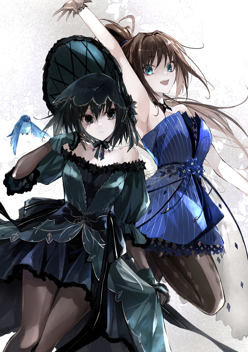 This is a pixiv picture whose title is 青子と有珠.