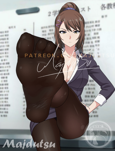 This is a pixiv picture whose title is Sae Chabashira Feet.