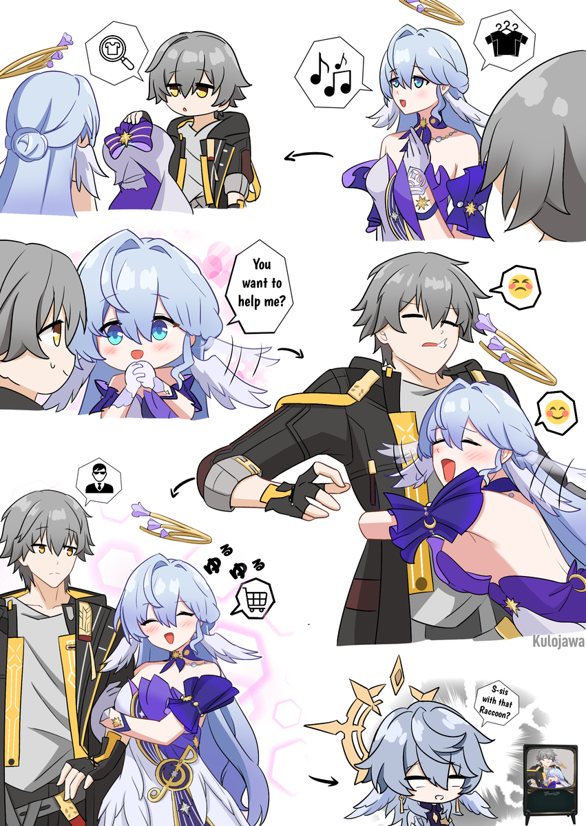 This is a pixiv picture whose title is HSR, Genshin #4.