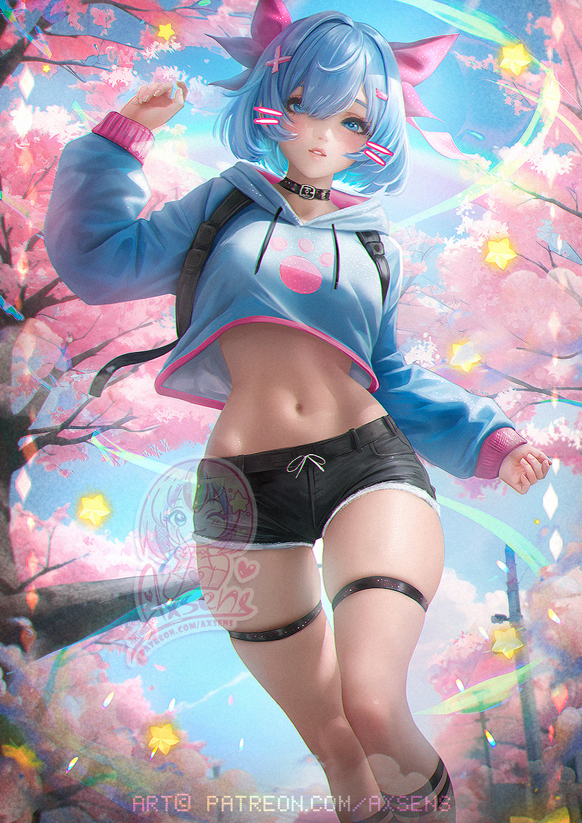 This is a pixiv picture whose title is Spring Rem.