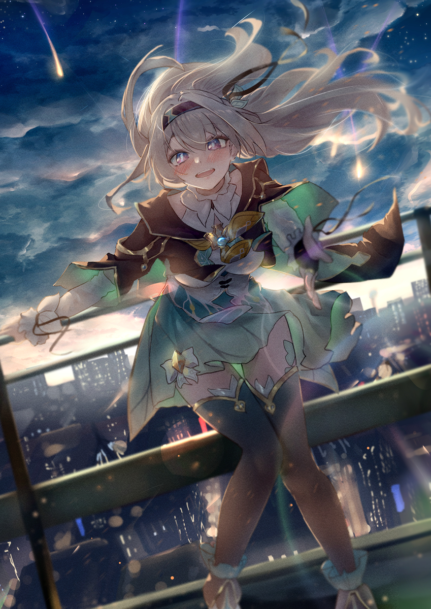 This is a pixiv picture whose title is 流萤 Firefly.
