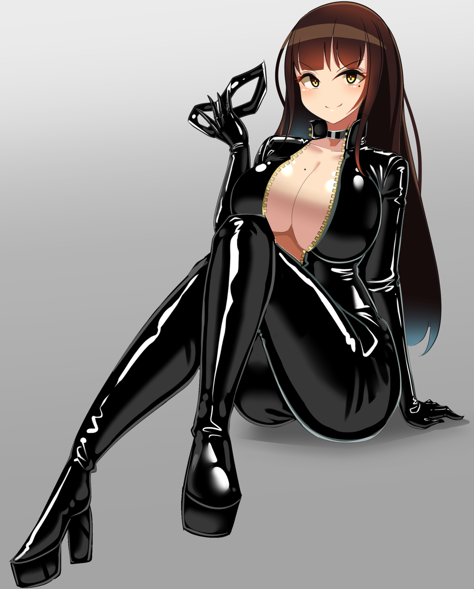 This is a pixiv picture whose title is ぴっちりスーツの怪盗ちゃん.