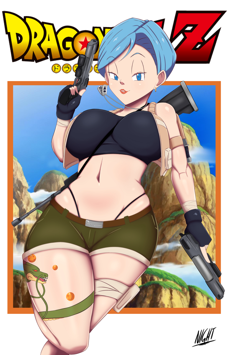 This is a pixiv picture whose title is H. hunters Bulma.