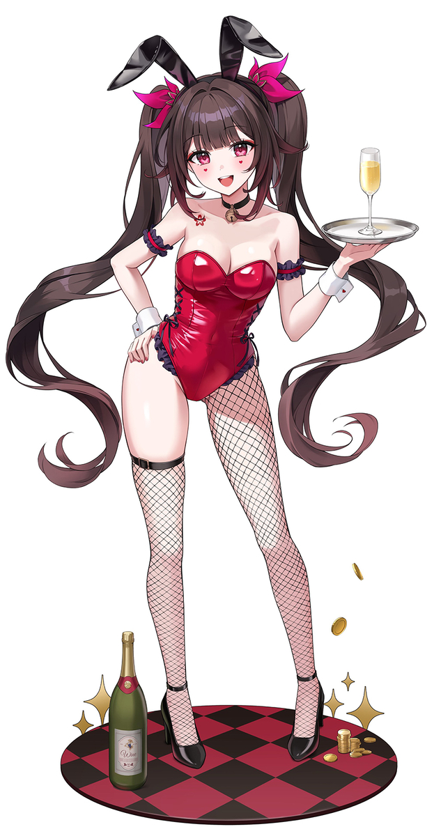 This is a pixiv picture whose title is バニーガール花火.