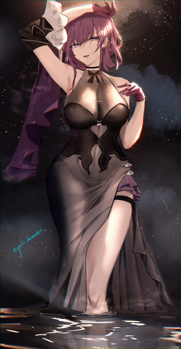 This is a pixiv picture whose title is Kafka evening gown.