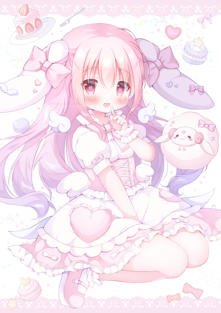 This is a pixiv picture whose title is ゆめかわスイーツの世界🧁.