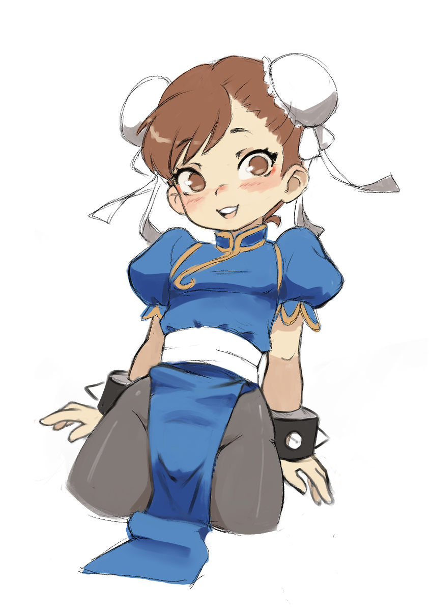 This is a pixiv picture whose title is Chun li.