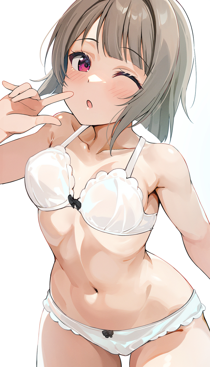 This is a pixiv picture whose title is かすみんだって下着グラビアくらいできますけど！！.