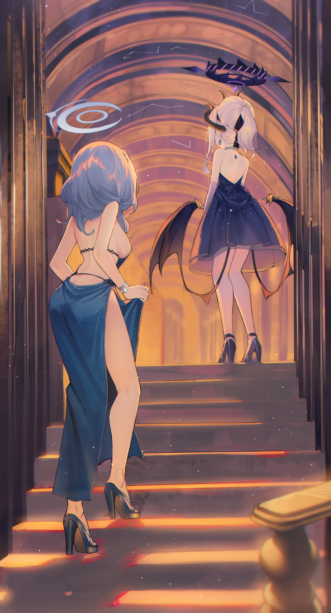 This is a pixiv picture whose title is アコ/ヒナ.