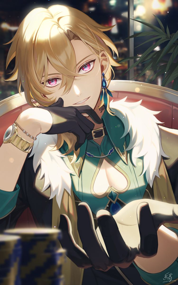 This is a pixiv picture whose title is アベンチュリン.