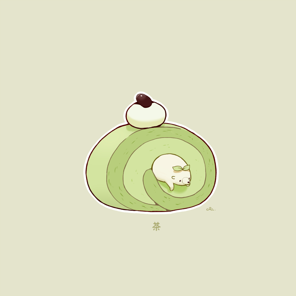This is a pixiv picture whose title is 抹茶ロール.