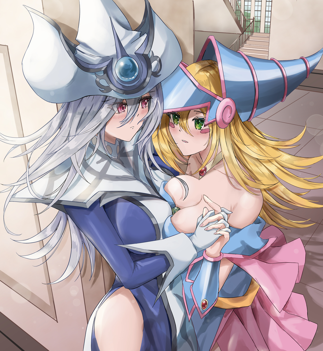 This is a pixiv picture whose title is キスする５秒前.