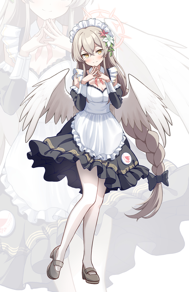 This is a pixiv picture whose title is メイドナギサ.