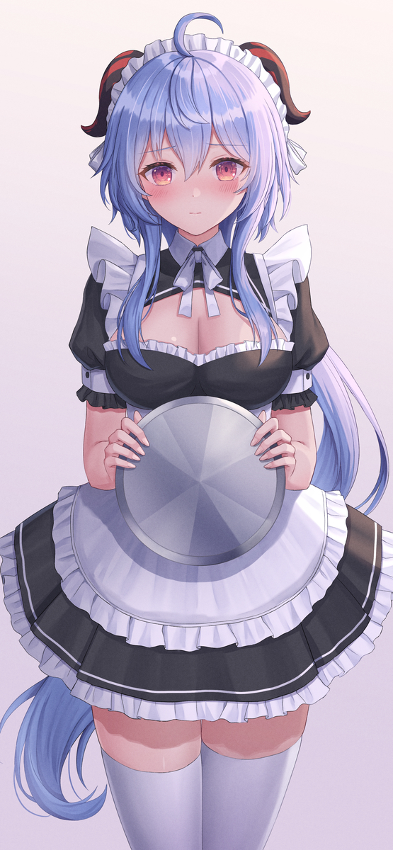 This is a pixiv picture whose title is メイド服.