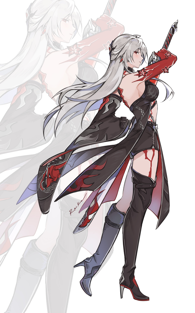 This is a pixiv picture whose title is HSR - Acheron.