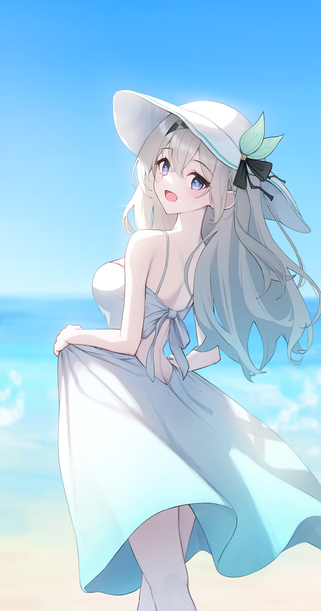 This is a pixiv picture whose title is summer dress firerly.