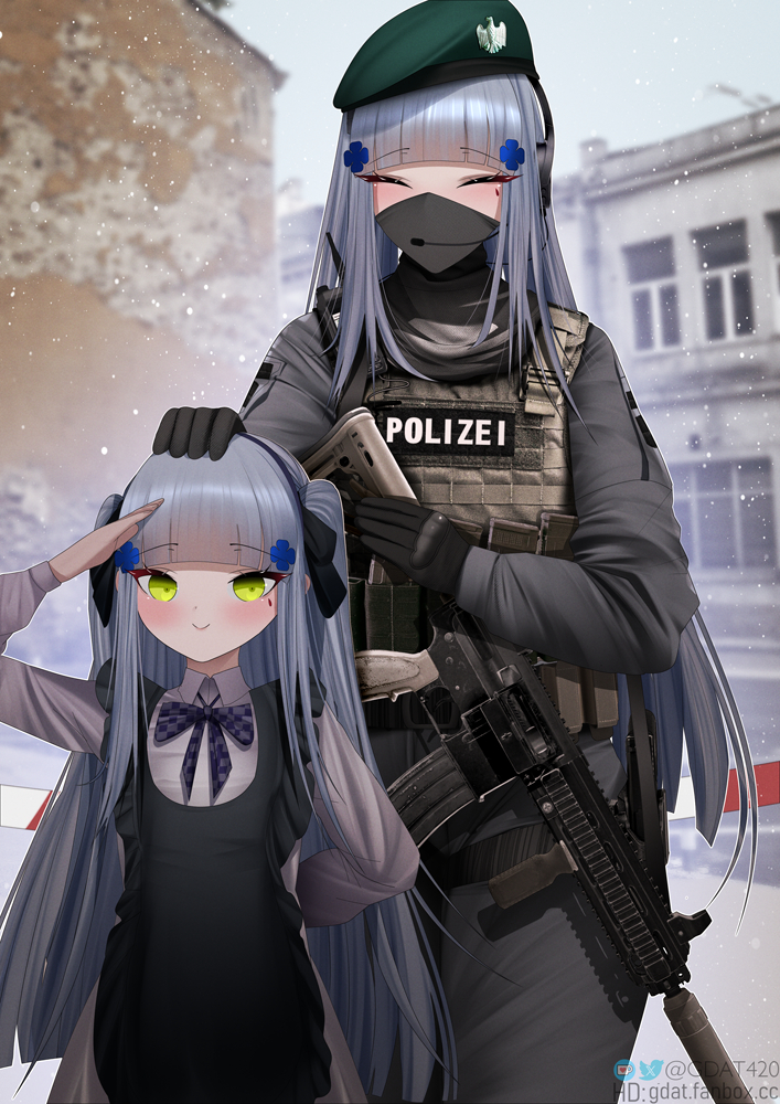 This is a pixiv picture whose title is HK416 Spec Ops.