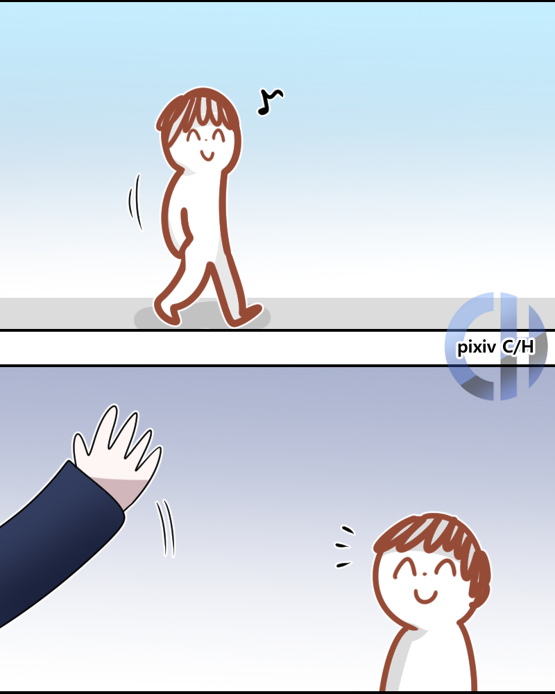 This is a pixiv picture whose title is 도플갱어 Doppelgänger.