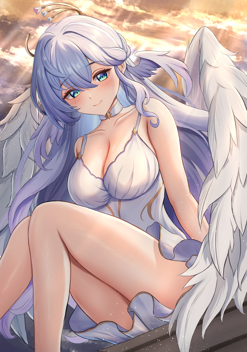 This is a pixiv picture whose title is 大天使ロビンさん.