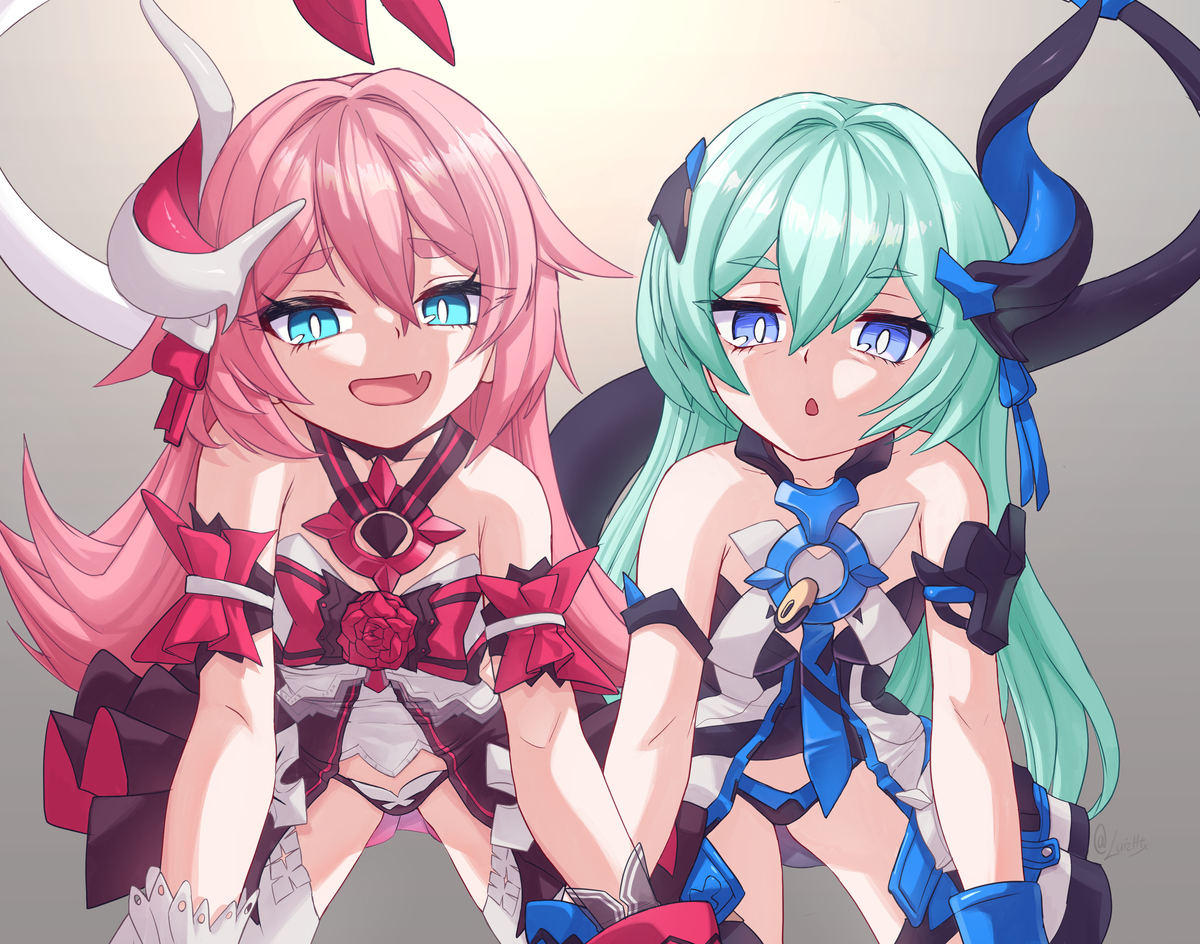 This is a pixiv picture whose title is Olenyeva twins.