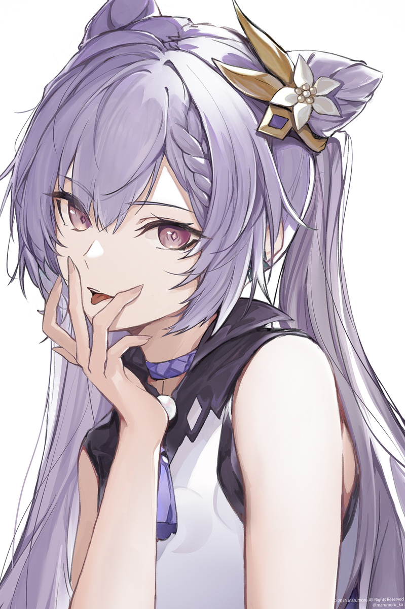 This is a pixiv picture whose title is 刻晴.