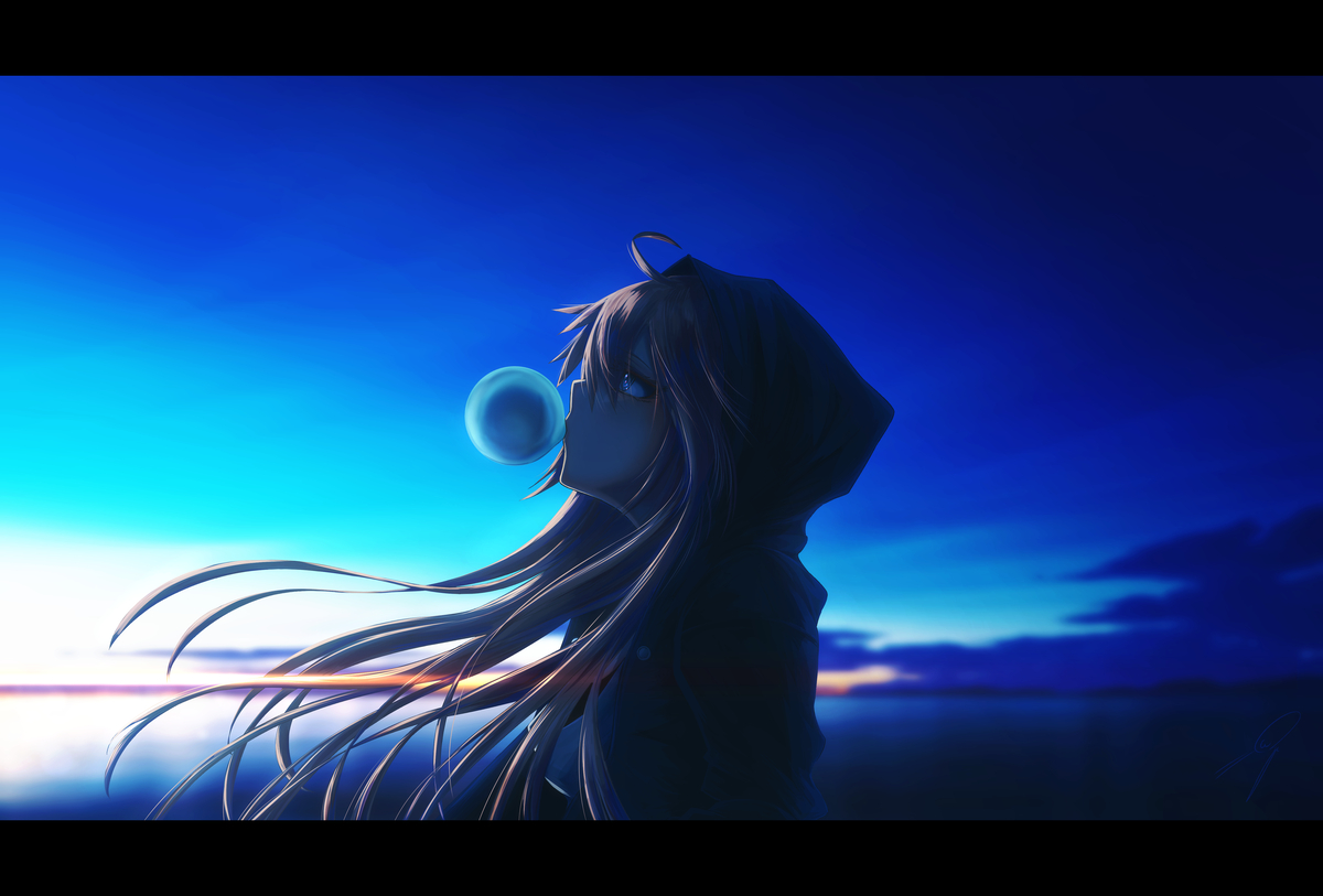 This is a pixiv picture whose title is バブルガム.