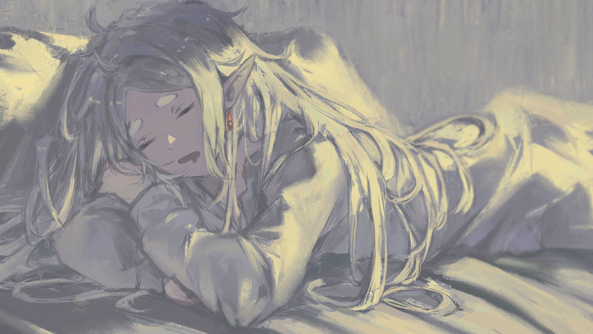 This is a pixiv picture whose title is 💤.