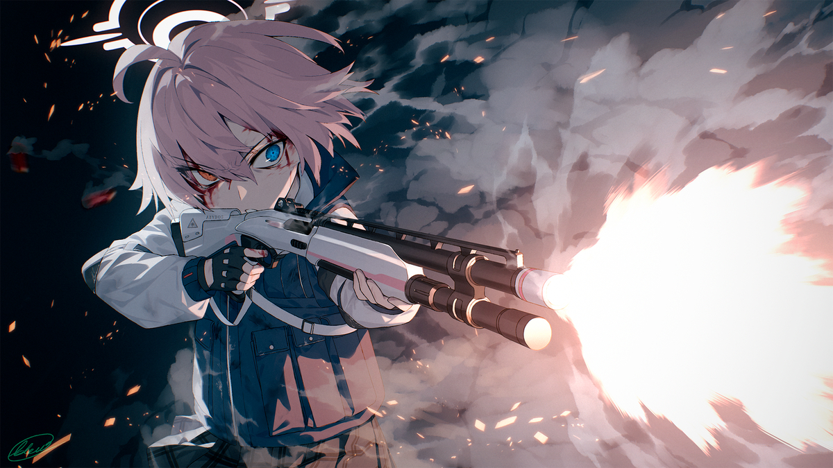 This is a pixiv picture whose title is ホシノ.