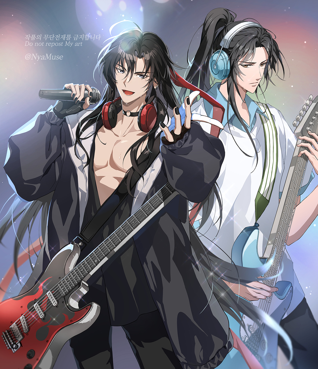 This is a pixiv picture whose title is 魔道祖师.