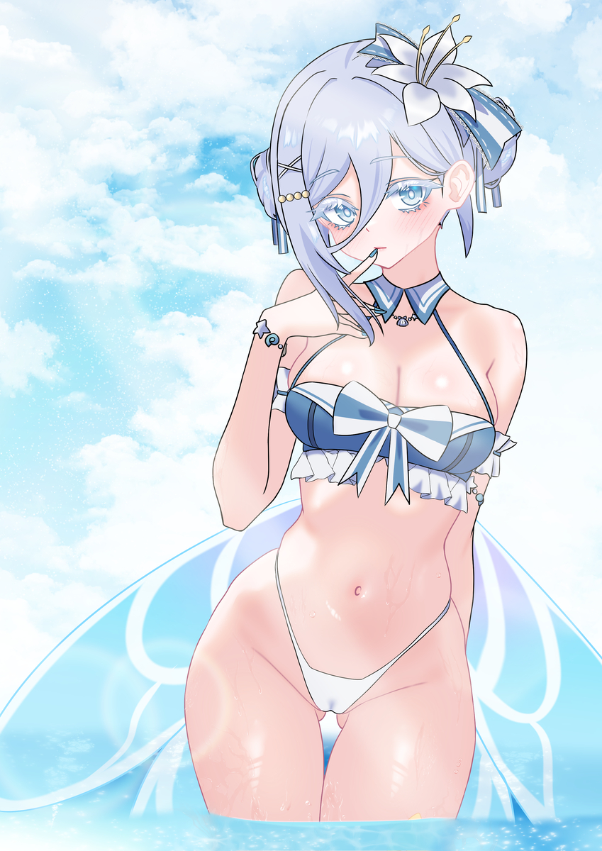 This is a pixiv picture whose title is 水着ヴァーニャ.