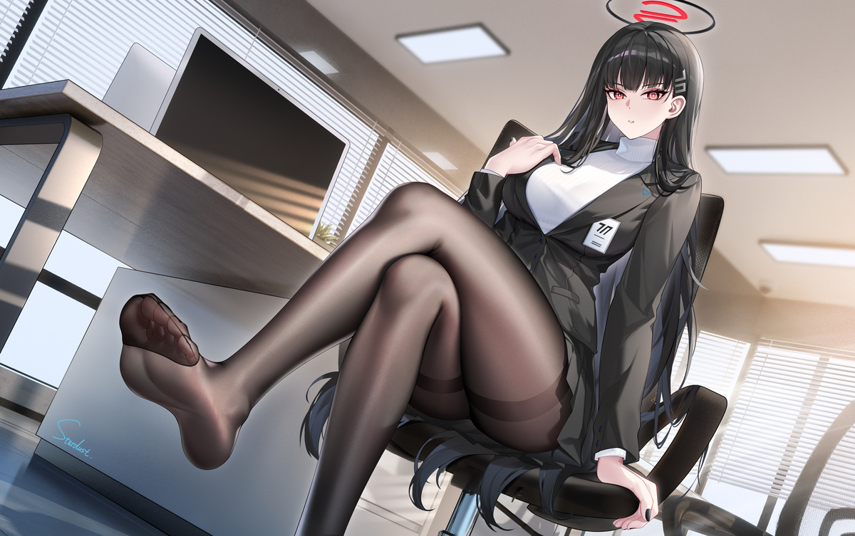 This is a pixiv picture whose title is 調月リオ.