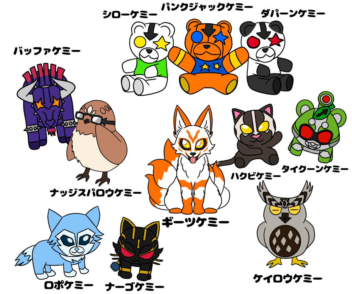 This is a pixiv picture whose title is あつまれギーツの森.