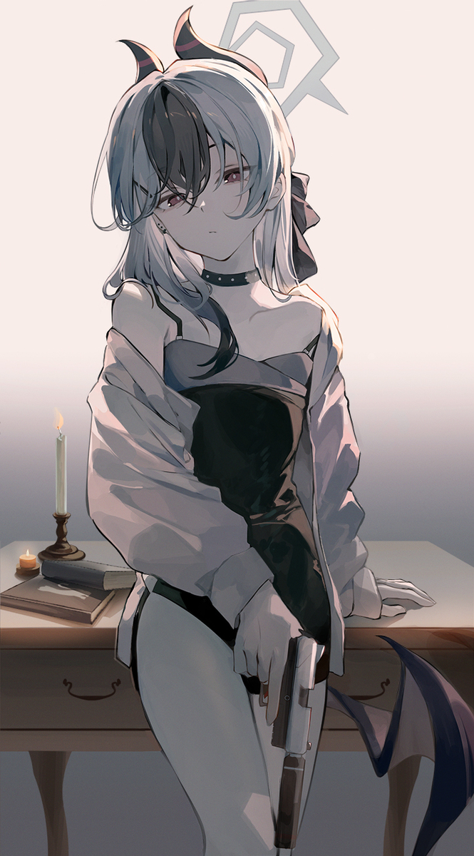 This is a pixiv picture whose title is 鬼方カヨコ(ドレス).