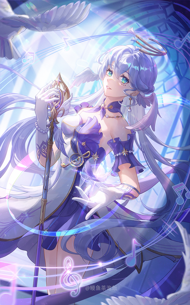 This is a pixiv picture whose title is 【光彩要目】知更鸟Robin.
