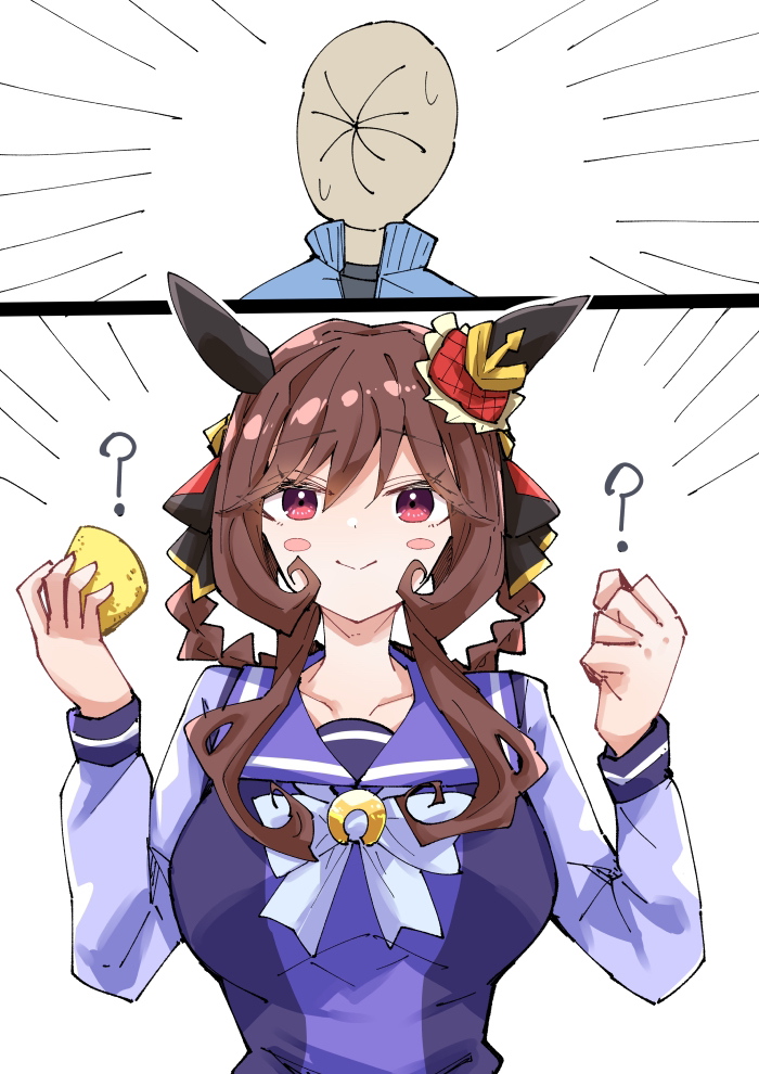This is a pixiv picture whose title is どっち？なジェンティルドンナ.