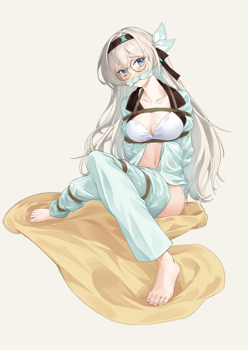 This is a pixiv picture whose title is 练习——流萤.