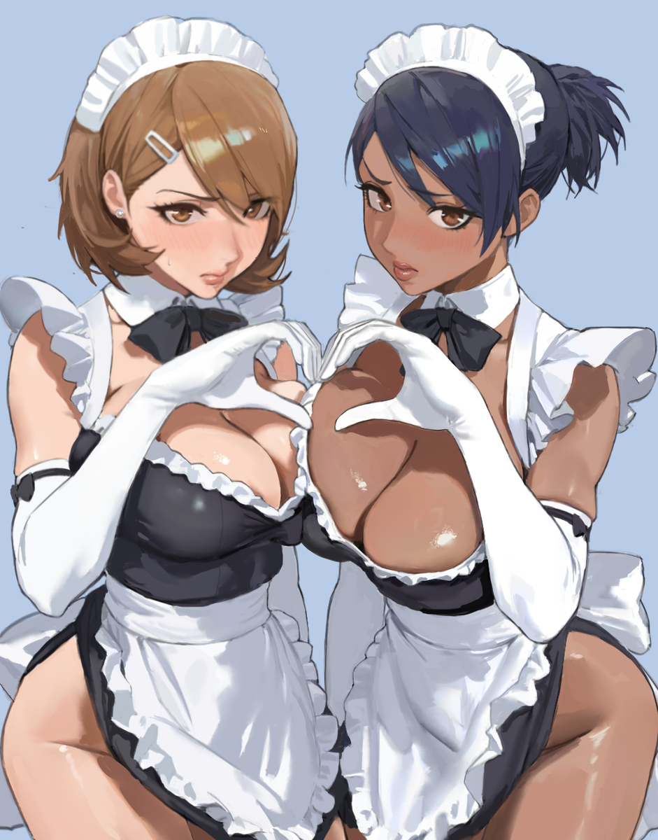 This is a pixiv picture whose title is Persona 3 Maids ペルソナ3メイド.