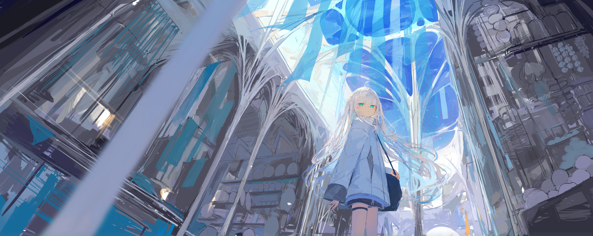 This is a pixiv picture whose title is 鬼市.