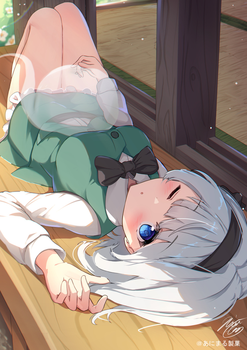 This is a pixiv picture whose title is 休憩中….