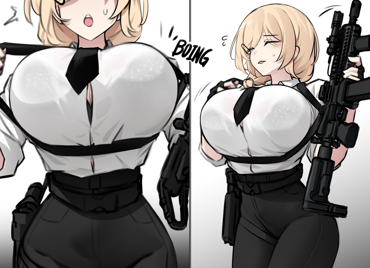 This is a pixiv picture whose title is Small Gun sling.