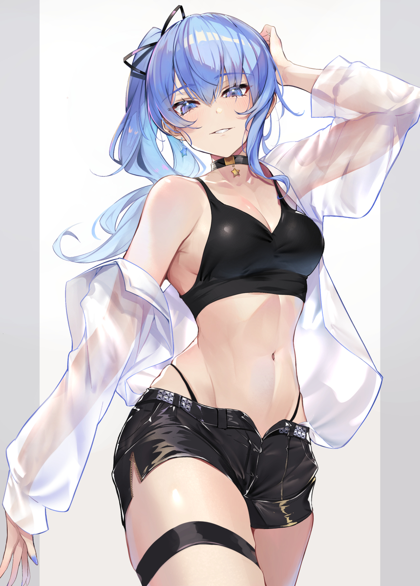 This is a pixiv picture whose title is ロックすいちゃん.