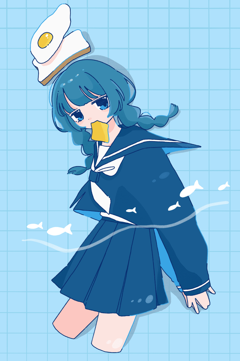 This is a pixiv picture whose title is 🍞.