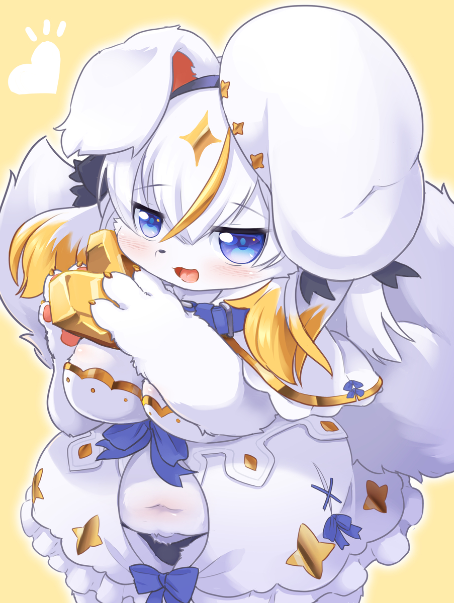 This is a pixiv picture whose title is 【コボルト娘】ペント.
