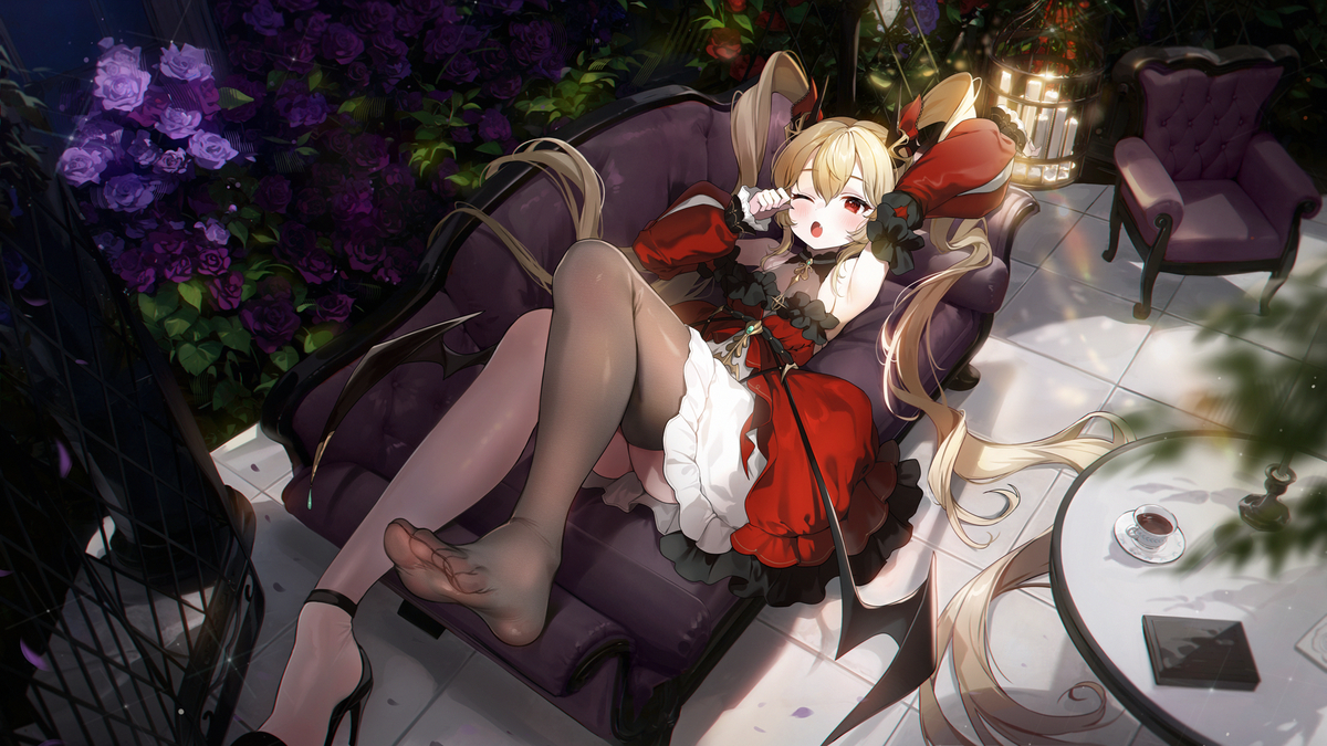 This is a pixiv picture whose title is ルルちゃん💝(OC).